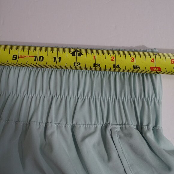 Vanilla Star Light Green High-Waisted Shorts Women Size L Athletic Active Wear - Picture 7 of 9